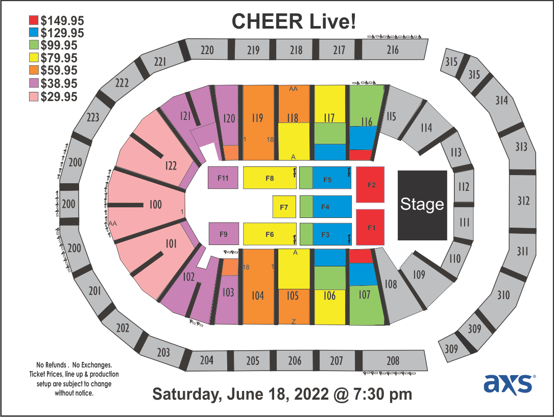 25 Concert CHEER Live CHEER Live Groupon