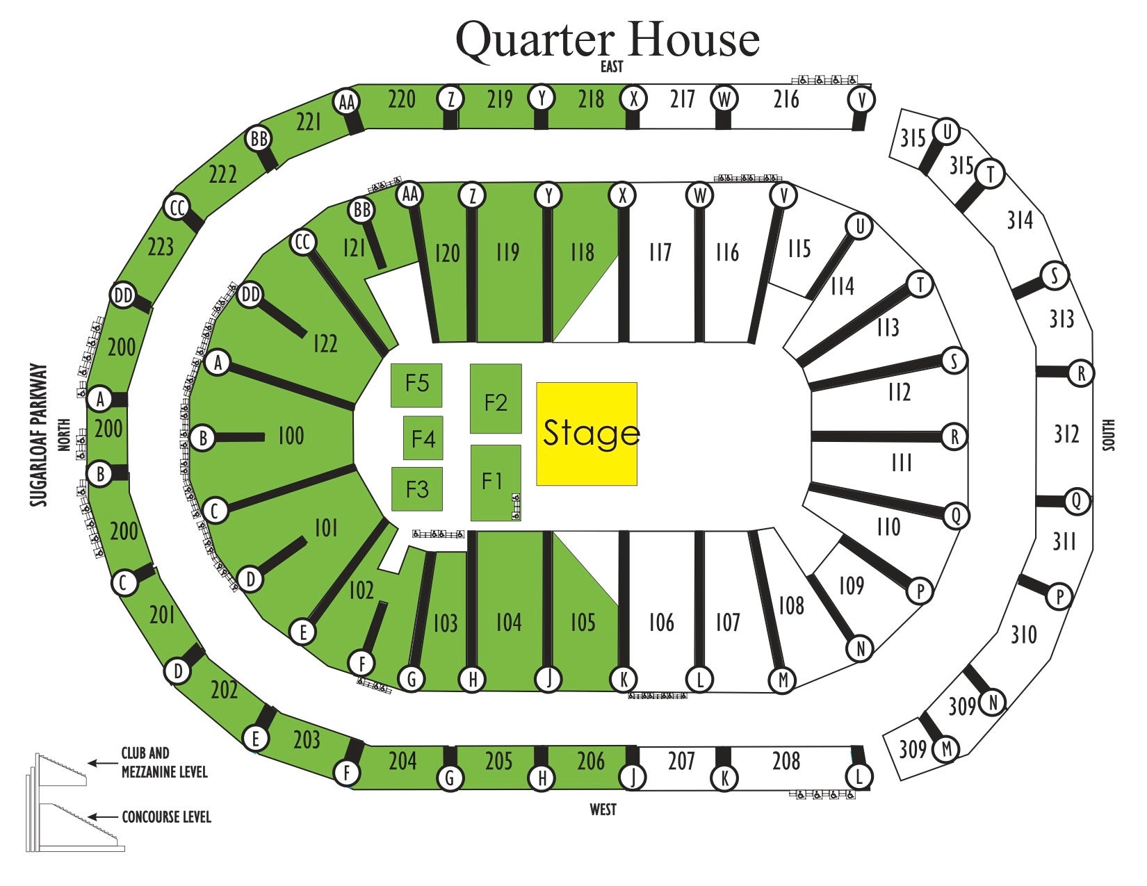 Seating Charts Infinite Energy Center.