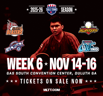 More Info for Major League Table Tennis