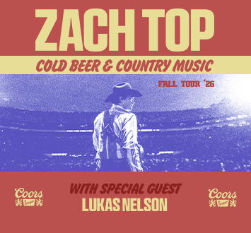More Info for Zach Top: Cold Beer & Country Music Tour 2026